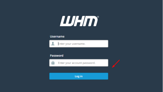 login to whm 